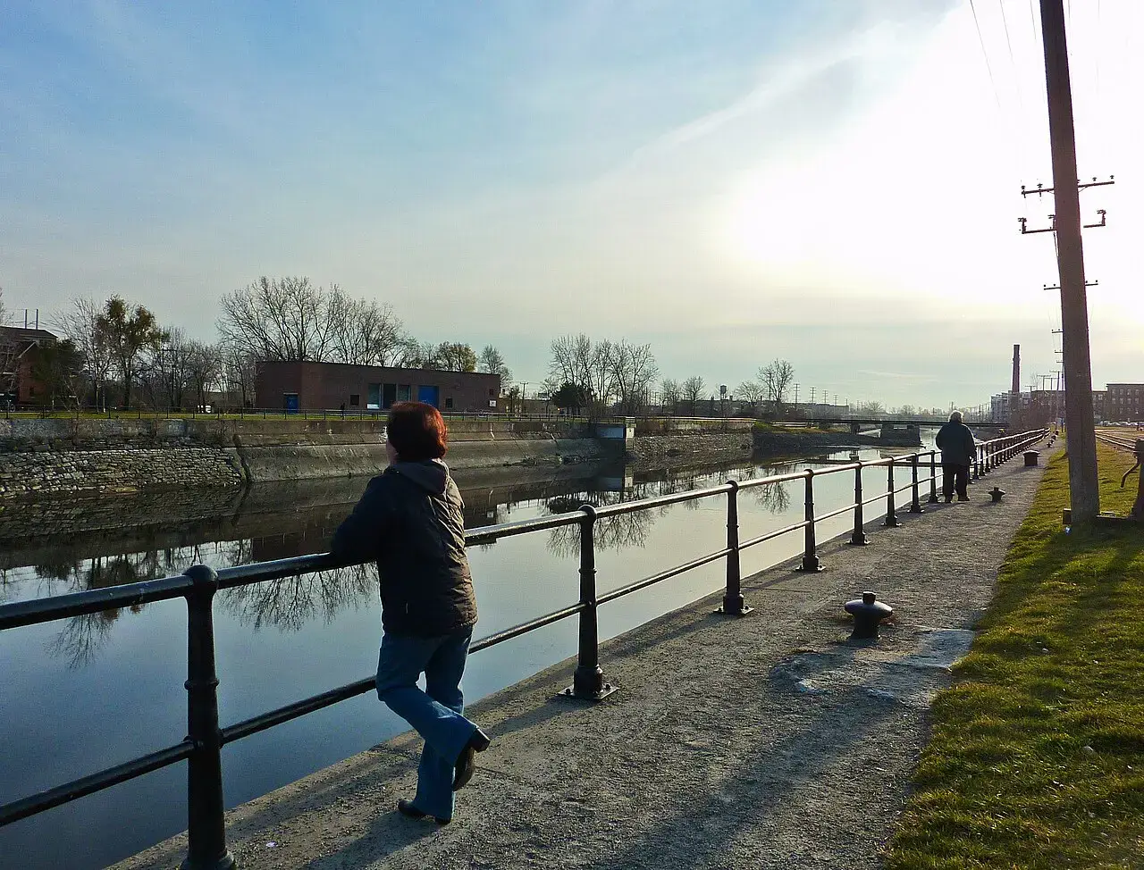 The Lachine Canal and its waterside path near Atwater Market; a destination photo, not a rental demonstration.